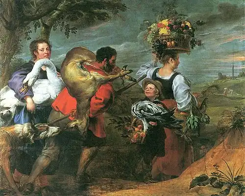 Paysans en route pour le marchéFrans Snyders et Jan Boeckhorst