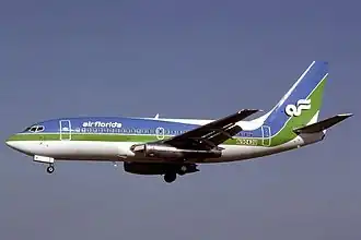 Un Boeing 737-200 d'Air Florida, semblable à celui impliqué dans l'accident.