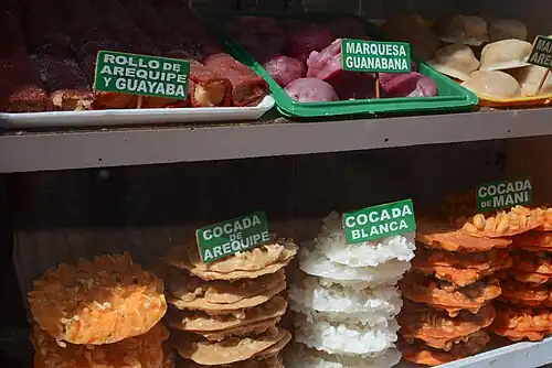 Cocadas de Bogotá, Colombie.