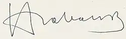 signature de Bohumil Hrabal