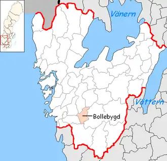 Localisation de Bollebygd