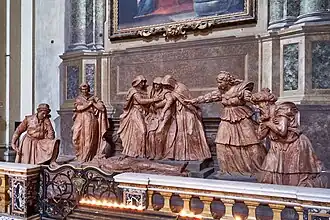 statues d'Alfonso Lombardi, Compianto su Cristo morto, début du seizième siècle