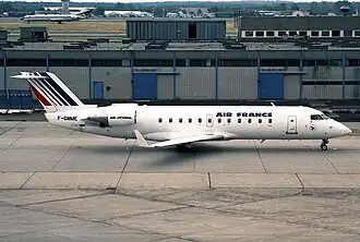 CRJ-100 en livrée Air France en 1994 en Allemagne