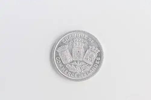 Bon pour 10 centimes, chambre de commerce des Landes (1922)