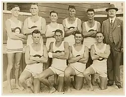 Les sauveteurs de Bondi beach photographiés par Sam Hood en 1930.