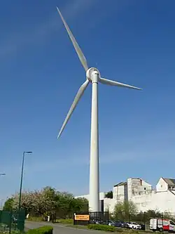 L'éolienne du parc éolien de Bondues.