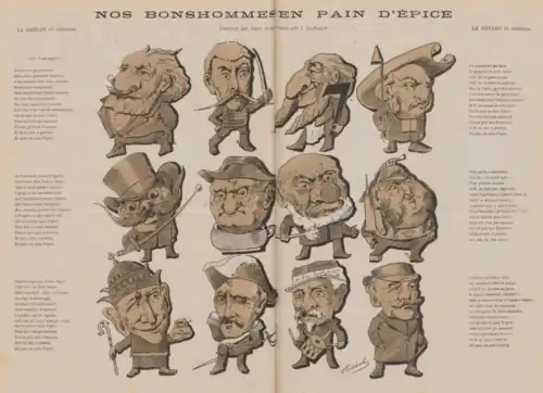Nos Bonshommes en pain d'épice, chanson écrite par Jules Jouy (Le Grelot, 30 avril 1882).