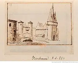 Porte Cailhau à Bordeaux.