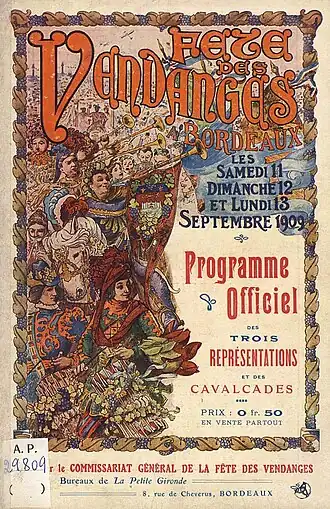 Image illustrative de l’article Fête des vendanges de 1909 à Bordeaux