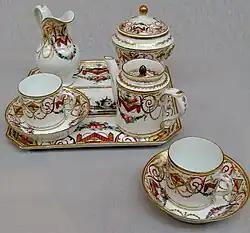 Service en porcelaine de Bordeaux, manufacture des Terres de Bordes, 1787-1790.