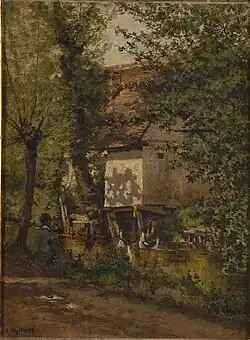 Un cimetière au printemps, souvenir de Normandie