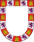 Bordure componée avec les armes de Castille et León.