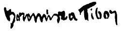 signature de Tibor Boromisza