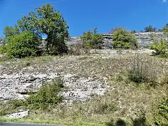 Coteau au nord du moulin de Beaufery.