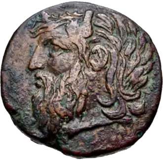 Borysthène sur une pièce de monnaie d'Olbia du Pont.