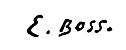 signature d'Eduard Boss