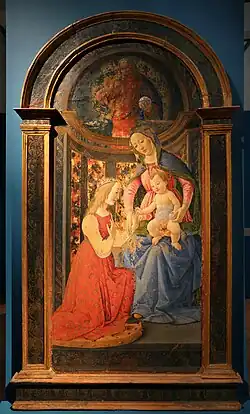 Mariage mystique de sainte Catherine, Bottega du Ghirlandaio, 1480.