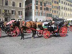 Quelques calèches.