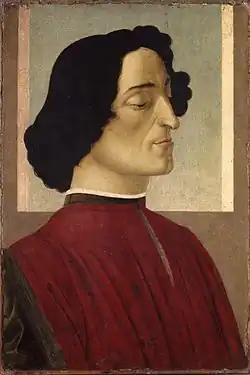 Botticelli : Portrait de Julien de Médicis