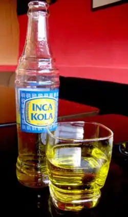 photo d'une bouteille d'Inca Kola