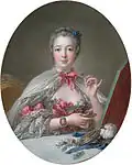 Pompadour à sa toilette par François Boucher (1758)