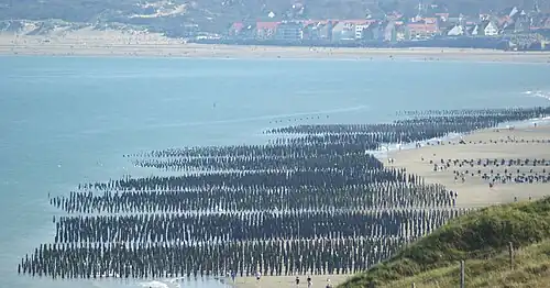 Baie de Wissant de la Côte d'Opale du Pas-de-Calais.