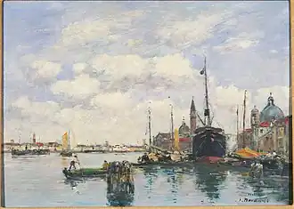 Venise-Paysage marin à la Giudecca, Princeton