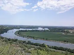 Le Tarn et la Garonne à Boudou, à l'ouest.