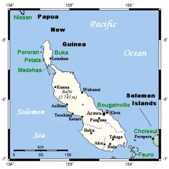 Les îles Bougainville et Buka