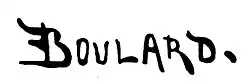 signature d'Auguste Marie Boulard