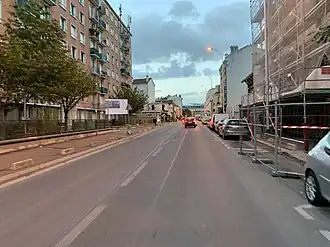 Le boulevard en octobre 2020.