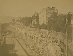 Boulevard des Pyrénées, vue générale des travaux en 1895