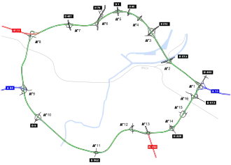 Boulevard périphérique de Caen.