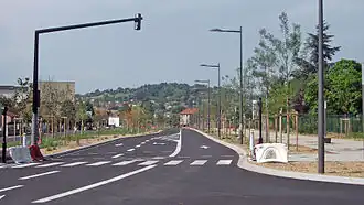 Le boulevard urbain en juillet 2013