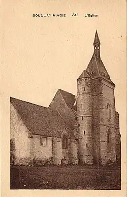 L'église au début du 19e siècle.