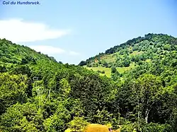 Col du Hundsruck, vu de Bourbach-le-Bas.