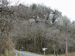 Depuis le sud-ouest.