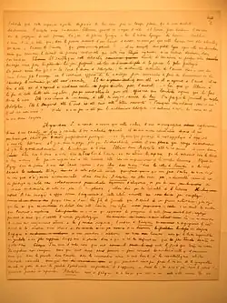 Manuscrit autographe.