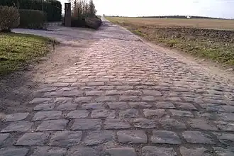 Le  secteur pavé de Bourghelles à Wannehain