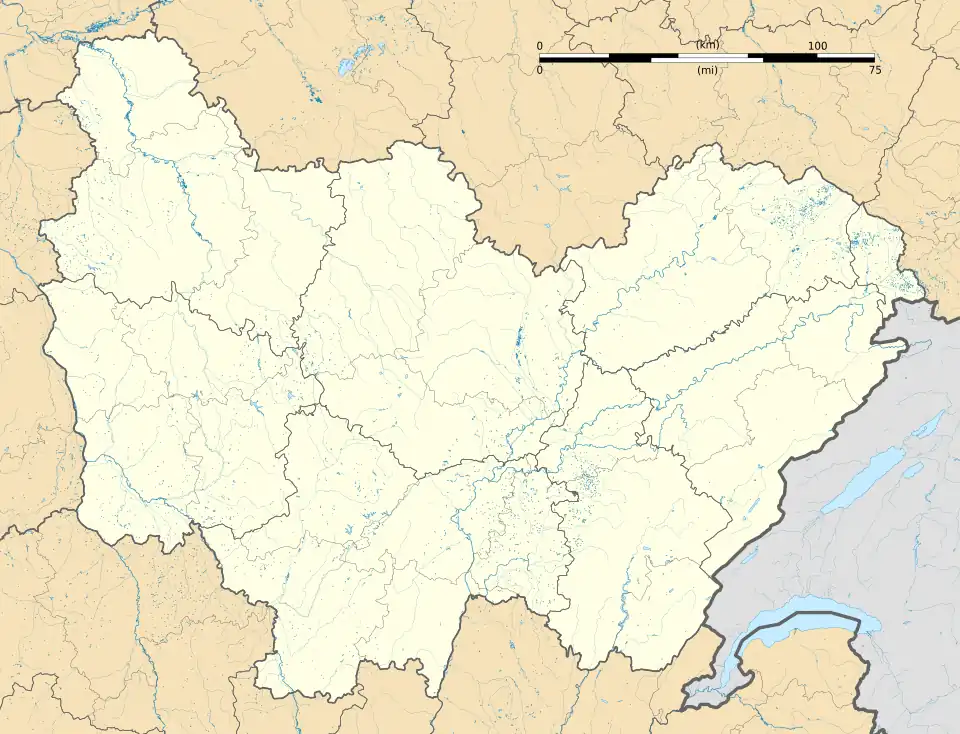 Voir sur la carte administrative de Bourgogne-Franche-Comté