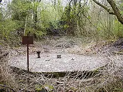 Mine Saint-Antoine : la dalle.