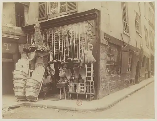 La même maison photographiée par Eugène Atget.