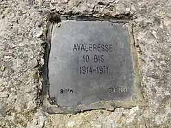 Avaleresse no&nbsp;10 bis, 1914 - 1971.