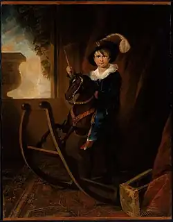 Boy on a Hobby Horse, vers 1815, par Henry Sargent.