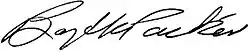 signature de Boyd K. Packer