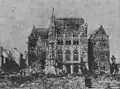 L'immeuble en ruine en 1945.