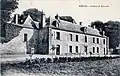 Le château de Keroulas vers 1900 (carte postale d'Yves Le Bourdonnec).