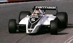  Photo de Nelson Piquet sur Brabham BT49.