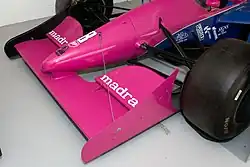 Photo du museau rose de la Brabham BT60B