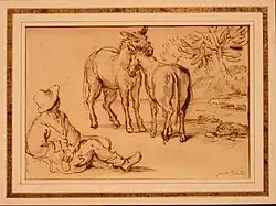 Giacinto BrandiVieux chevaux.